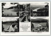 76596 W7564 Schwarzenbach - Stausee Sperrmauer Druckrohrleitung Schwarzenbachsee Talsperre