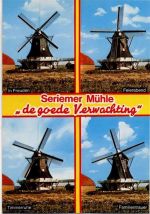 Windmühlen, Wind mills,Cramers Kunstanstalt Bauwerk um 1970/80