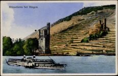 55411 W6530 Bingen um 1920-30 - Bingen, -Mäuseturm-,Conrad Jacobi