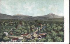 um 1900 - Mexiko, Vulkan Popocatelpec von Cürnavaca,La Toyita