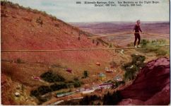 um 1910/20 - Eldorado Springs: Hochseil-Artist, wie Familie Traber,The Thayer Publishing