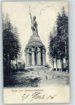 W4930 Detmold Hermannsdenkmal 1905 AK Bauwerk