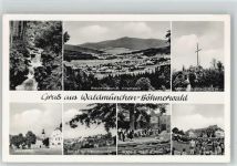 93449 W8494 Waldmünchen - Grenz Hotel Böhmerwald Kirche Schloss Schwimmbad