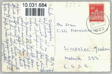 85238 W8067 Mühldorf , Oberbay - Omnibus 1968 Marktplatz Kirche Brücke Burg Bauwerke