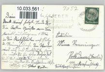 71384 W7056 Strümpfelbach , Kr Waiblingen, Rems 1936 - Gretle mit Weintrauben Trachten Weinfeld