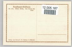 Künstler Welti - Nr. 216 - Der Reiter der Höhe - Kunstwart Postkarte