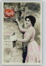 Foto AK Fotomontage - Serie 4229 - Briefkasten