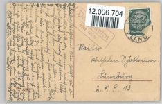 Geburtstag - 1937 AK Geld auf AK