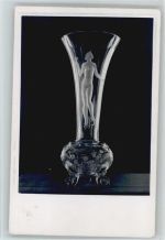 Glaskunst - Foto AK Tschechien - Erotik - Glasbläser