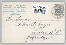 Neujahr Litho 1903 AK Briefkasten