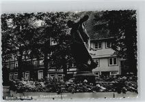 W3260 Rinteln Glasbläserbrunnen 1962 Foto AK Glasbläser
