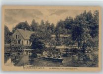 32805 W4934 Leopoldstal , Lippe - Waldgaststätte Pension Silbermühle Ruderboot ex Sammlung Busse