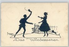 Nr. 19 - Scherenschnitt - Wandern - Böttcher, H. 1918