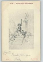 Skizzenbuch Nr. 6 - Stellvertretung - Glückshorn Hendschel, A. Künstlerkarte