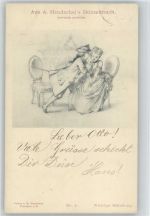 Skizzenbuch Nr. 4 - Wichtige Mitteilung - Liebe Hendschel, A. Künstlerkarte