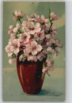 Verlag G.O.M. Nr. 1801 - Blumenvase . 1916 AK Haller, A. Künstlerkarte