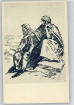 Nr. 196 - Albert Welti - "Die Alten" Typen Kunstwart Postkarte Künstlerkarte