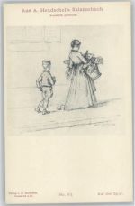 Skizzenbuch Nr. 62 - "Auf der Spur" Hendschel, A. Künstlerkarte