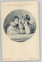 Skizzenbuch Nr. 90 - Mutter und Kinder Hendschel, A. Künstlerkarte