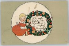 Kranz mit Lebkuchen Gebäck litho Lebkuchen
