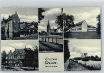48308 W4403 Senden , Westf - Schloß St. Johannes-Hospital Laurentius-Kirche Marienkirche Dortmund-Ems-Kanal