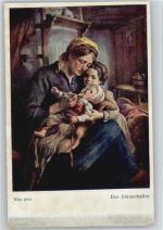 Trachten - Typen - Bauern - Baby - Der Stammhalter - Riss, Th. Künstlerkarte