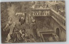 Nr. 181 Albrecht Altdorfer , Susanna beim Fußbad Kunstwart Postkarte