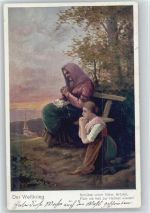 sign Kuglmayr - Der Weltkrieg - Gebet - Schütze unsre Väter und Brüder Christliche Propaganda Künstlerkarte