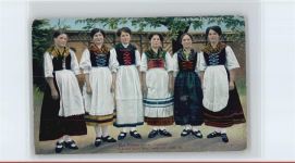 Frauengruppe - Verlag Gimm Nr. 5 AK Trachten Thüringen