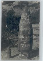 Blindgänger 1917 Foto AK Militärtechnik