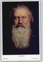J. Brahms sign Torggler - Ackermann Verlag Serie 160 AK Brahms, J.