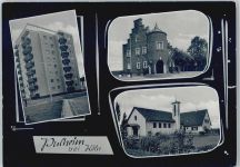 50259 W5024 Pulheim - Hochhaus Rathaus Evangel. Kirche