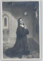 Heilige Theresia vom Kinde Jesu - Foto AK Heilige