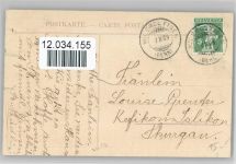 Trachten aus der Schweiz - Kind beim Stricken Stricken 1909
