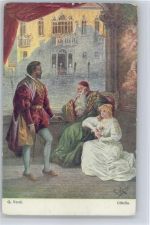 Othello in Venedig - sign Rößler Nr. 978 AK Verdi, G. Künstlerkarte