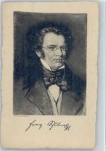 Porträt Schubert, F. Künstlerkarte