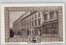 Wien Innere Stadt Geburtshaus in Wien - Kettenbrüchengasse - Umrandung als Bilderahmen Schubert, F.