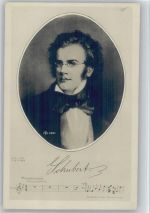 Liederkarte - Noten - Porträt Schubert, F.