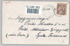 Vergissmeinnicht mit rosa Schleifen Glitzer 1900 AK mit Glitzer