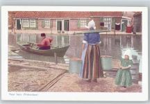 Holland - Naar huis Volendam - Holzschuhe- Wasserträger