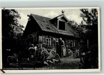 W6531 Niederheimbach b Bingen, am Rhein Knusperhäuschen im Märchenhain, Hänsel und Gretel Hänsel und Gretel