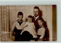 Prinz Oskar v. Preußen mit seinen drei Kindern Nr. 7949 Liersch Adel Prinz Oskar