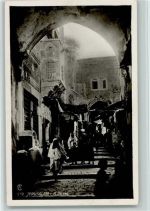 Jerusalem - A Street Foto ca 1933 AK Motiv Israel