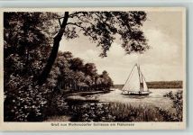 15569 O1255 Woltersdorf b Erkner - Schleuse am Flakensee Segelboot