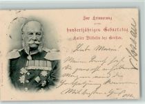 Erinnerung an den hundertjährigen Geburtstag Ereignis Adel Kaiser Wilhelm I 1897