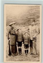 Hessischer Opfertag 1915 - Herzogspaar mit den Kindern Adel Hessen