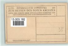 Hessischer Opfertag 1915 - Herzogspaar mit den Kindern Adel Hessen