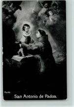 San Antonio de Paua Gemälde von Murillo Mönch 1914