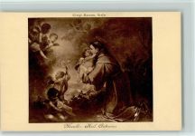 Gemälde von Murillo - Heiliger Antonius mit dem Christkinde Mönch