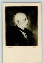 Gemälde von Lenbach 1905 AK Moltke